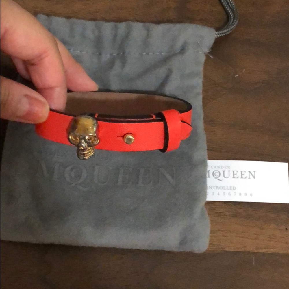 Brand new Alexander McQueen leather bracelet